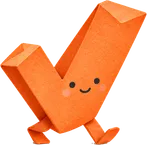 Forma Todo, a walking orange paper checkmark