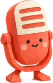 Forma Voice, a coral paper microphone